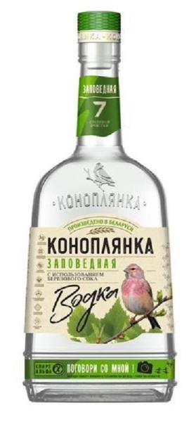 Водка КОНОПЛЯНКА Заповедная  0,5л 40%
