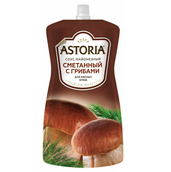 Соус майонезный АСТОРИЯ сметана-грибы 233гр д/п