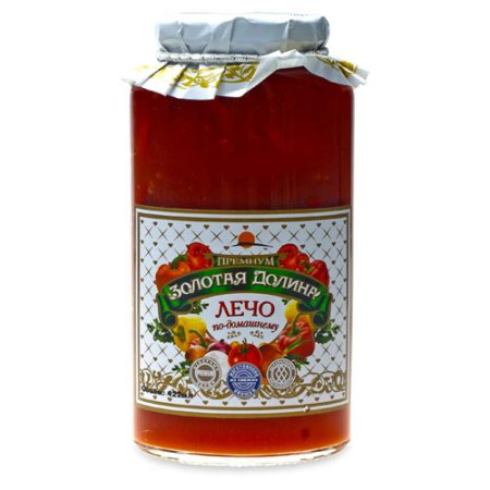 Лечо ЗОЛОТАЯ ДОЛИНА по-домашнему 450 гр ст/б