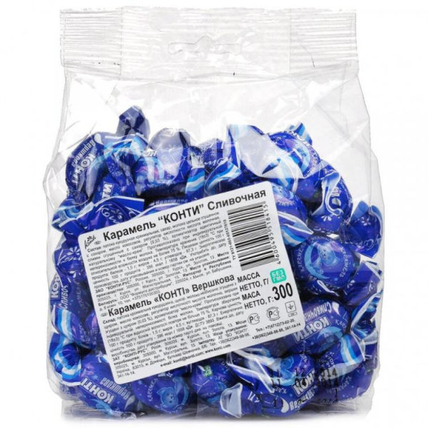 Карамель КОНТИ Сливочная 300 гр