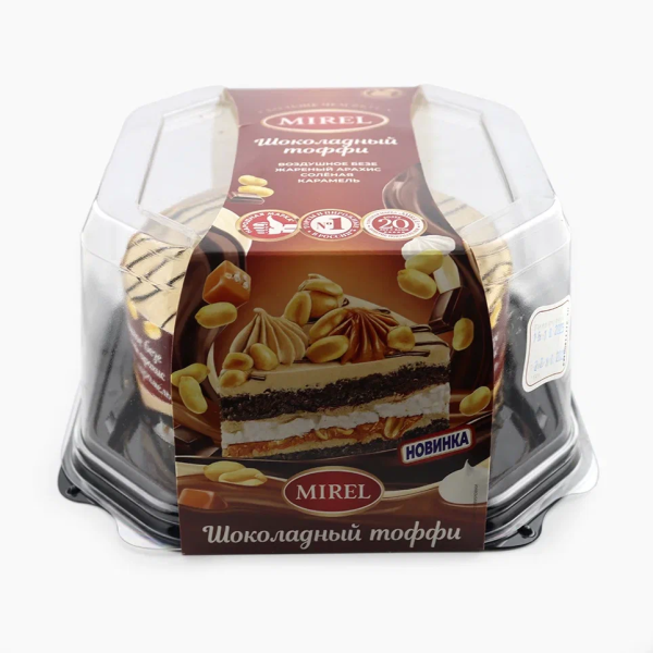 Торт МИРЕЛЬ Шоколадный тоффи  0,580гр