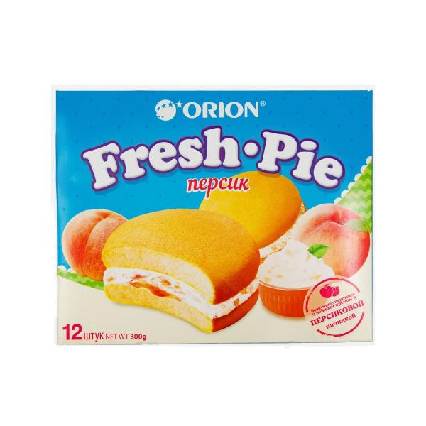 Пирожное бисквитное ОРИОН Фреш Пай с персиковой начинкой 300 гр к/к