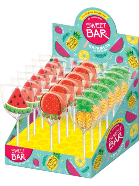 Карамель на палочке КОНФИТРЕЙД Свит Бар Микс фруктов 25 гр