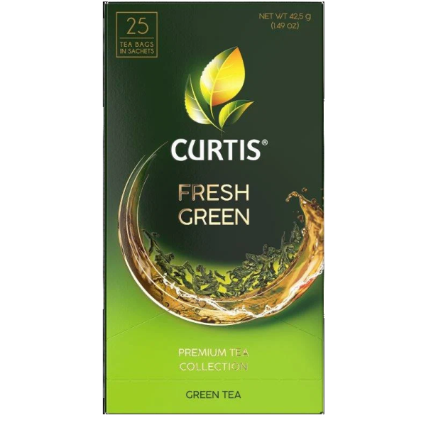 Чай зелёный КЕРТИС Фреш Грин  25 пак*1,7 гр