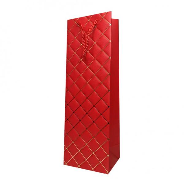 Пакет под бутылку РОМБ, 12 х 35 х 10 см., арт. 1882, Авис