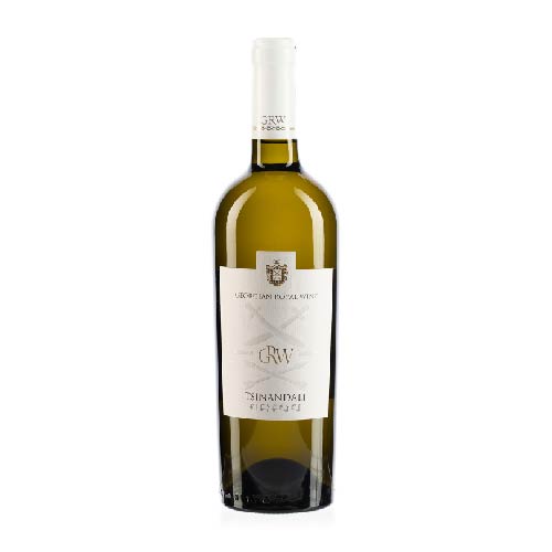 Вино ДЖИ ЭР ВИ Цинандали столовое белое сух. 0,75л 12%