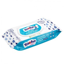 Бумага туалетная влажная ЭКОСАН детская 42шт