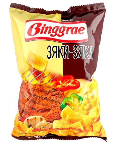 Чипсы БИНГРЭ зяки-зяки 130 гр