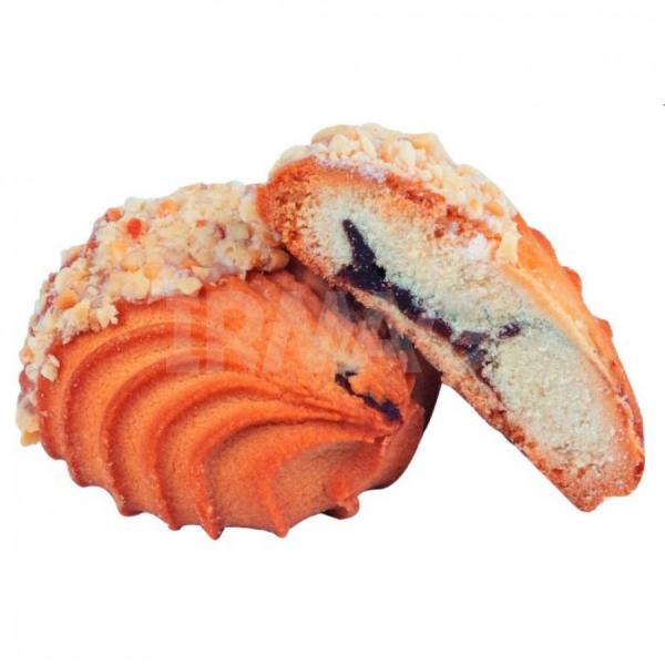 Печенье сдобное СЛАВИЯ  Ежевичка с фруктовой начинкой 400 гр мини-тв