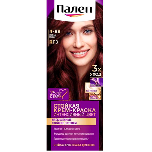 Краска д/волос ПАЛЕТТ Красный гранат 50мл