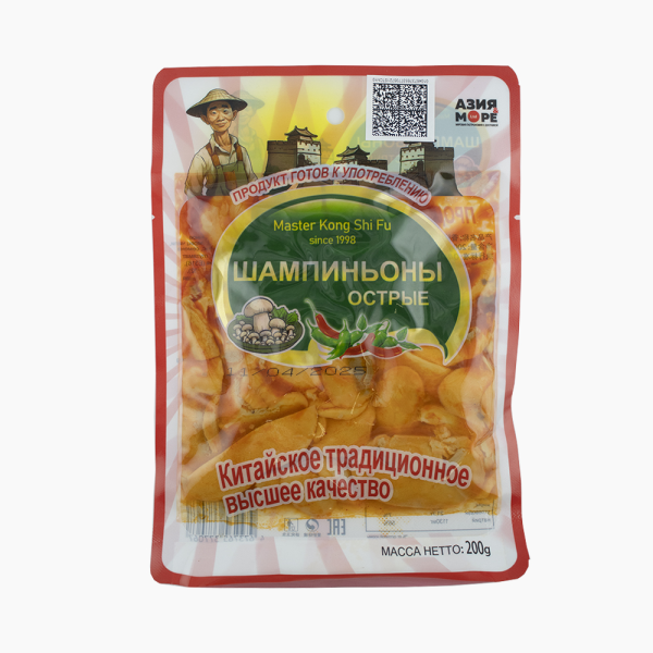 Грибы шампиньоны двуспоровые острые 200гр дой пак