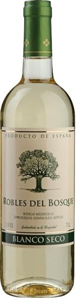 Вино РОБЛЕС ДЕЛЬ БОСКЕ ординарное белое сух. 0,75л 11%