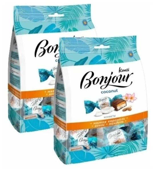 Конфеты КОНТИ Кокосовые 200 гр м/у