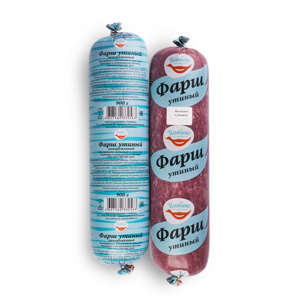 Фарш УЛЫБИНО утиный 900гр с/м