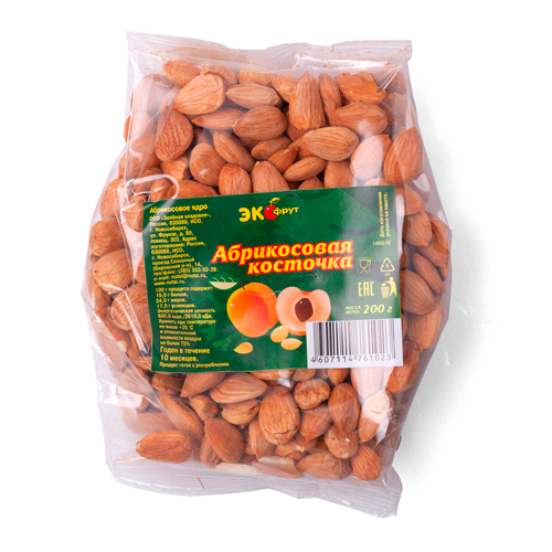 Абрикос ядро  ЭКОФРУТ 200гр пак