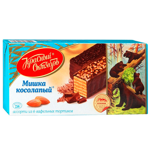 Торт вафельный Мишка косолапый 250гр