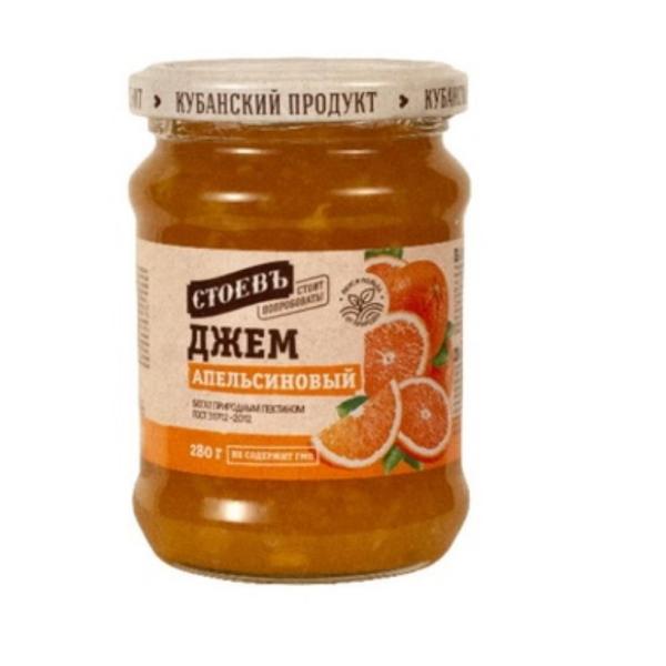Джем СТОЕВЪ мандариновый 280 гр ст/б