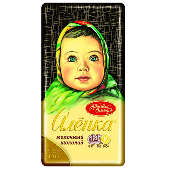 Шоколад молочный КРАСНЫЙ ОКТЯБРЬ Алёнка 90 гр