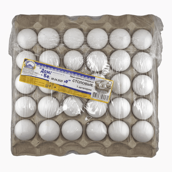 Яйцо БЕЛОРЕЧЬЕ Домашнее столовое 1кат 30шт пленка