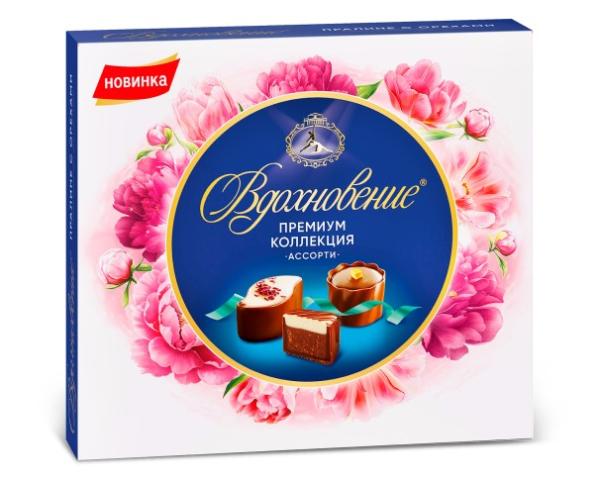 Конфеты БАБАЕВСКИЙ Вдохновение Премиум коллекция Ассорти 102 гр КОРОБКА