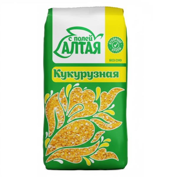 Крупа С ПОЛЕЙ АЛТАЯ Кукурузная 650 гр. м/уп.