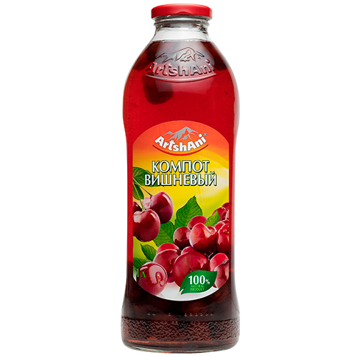 Компот АРШАНИ вишневый 1л ст/б