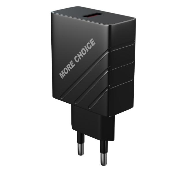 Устройство зарядное сетевое МОРЕ ЧУС (СЗУ) 1USB 3.0A, быстрая зарядка, арт. NC51QC