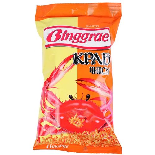 Чипсы БИНГРЕ краб 50 гр