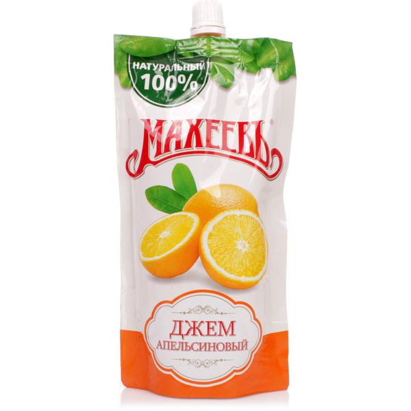 Джем МАХЕЕВЪ из апельсина 300 гр дой-пак