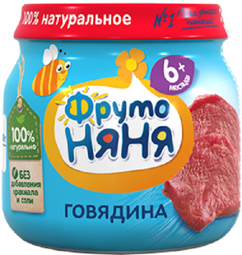 Пюре ФРУТОНЯНЯ из говядины 80гр (М)
