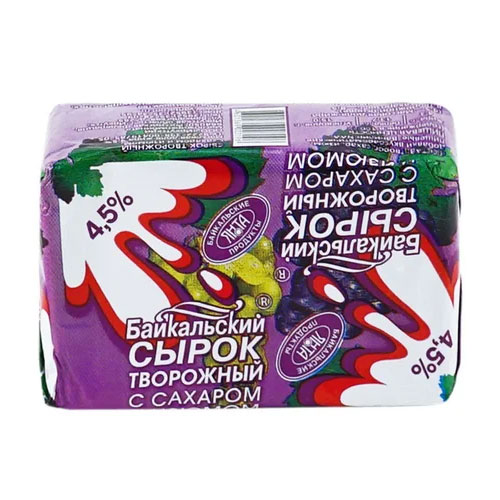 Сырок творожный ЯНТА с изюмом 4,5% без змж 100гр