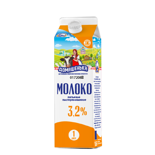 Молоко БЕЛОРЕЧЬЕ Домашенька 3,2% без змж 1л т/п