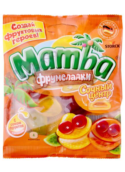 Мармелад жевательный МАМБА Фрумеладки Сочный центр 70 гр