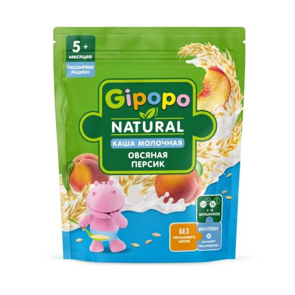 Каша сухая ГИПОПО Овсяная Персик молочная 200гр
