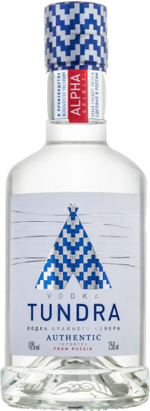 Водка Tundra Authentic  0,25л 40%