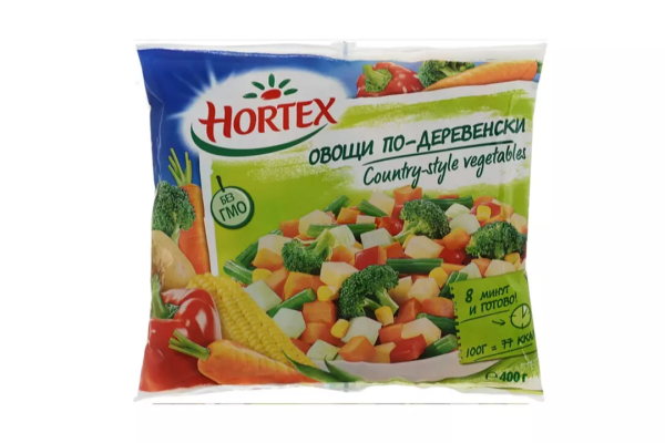 Сесь овощная Hortex (Хортекс) по-деревенски замороженная 400гр
