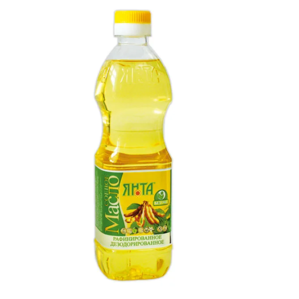 Масло ЯНТА соевое рафинированное дезодорированное 0,5 л пл/б