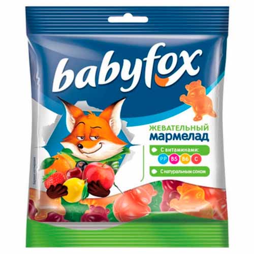 Мармелад жевательный ЯШКИНО Бейбифокс бегемоты  70 гр ВМ367