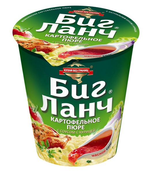 Пюре БИГ ЛАНЧ картофельное курица 50гр стакан