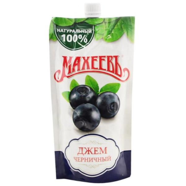 Джем МАХЕЕВЪ черника протертая с сахаром 300 гр дой пак