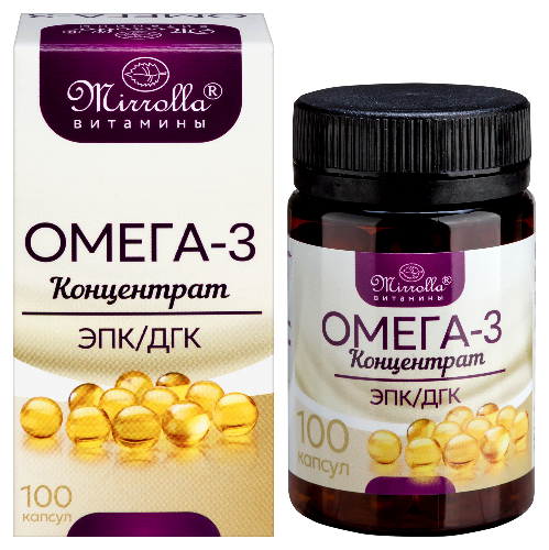 Омега-3 концентрат МИРРОЛА, 100 шт