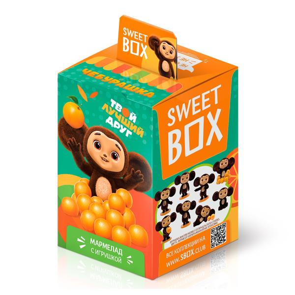 Мармелад КОНФИТРЕЙД Свитбокс Чебурашка с 3D игрушкой в коробочке 10 гр