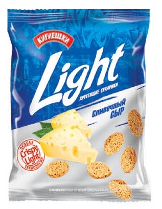 Сухарики КИРИЕШКИ ЛАЙТ сливочный сыр 33гр БС509