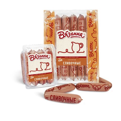 Сосиски ВЯЗАНКА Сливочные 450гр