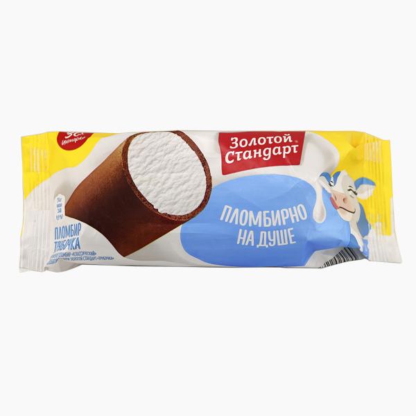 Мороженое ЗОЛОТОЙ СТАНДАРТ Трубочка пломбир без змж 74гр