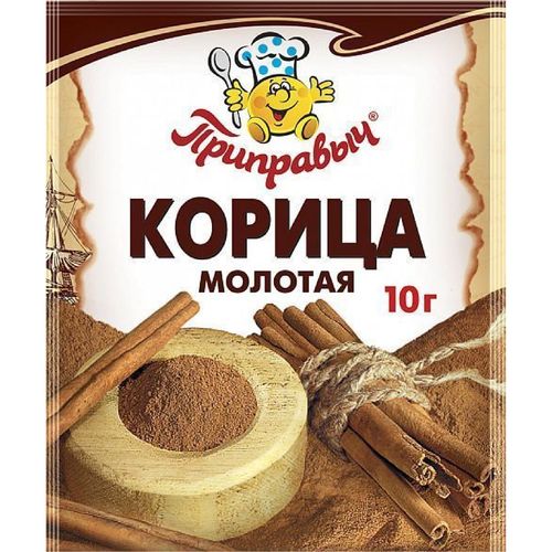 Корица ПРИПРАВЫЧ молотая 10гр пакет