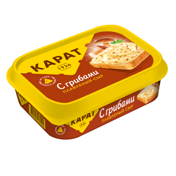 Сыр плавленый КАРАТ Грибы без змж 200гр