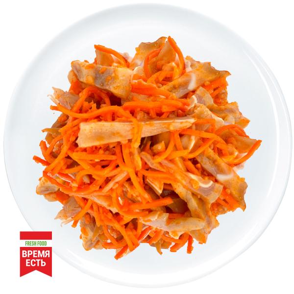 Закуска корейская из свиных ушей с морковью 150гр
