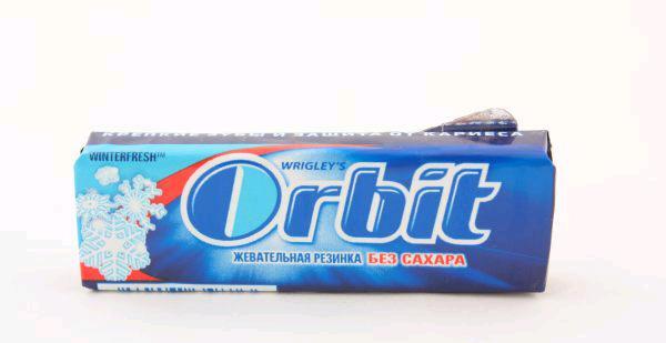 Жевательная резинка ОРБИТ Подушечки зим. свеж. 13,6 гр