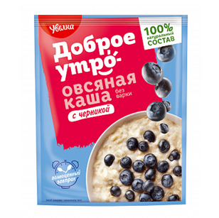 Каша УВЕЛКА овсяная б/п с черникой 40гр.
